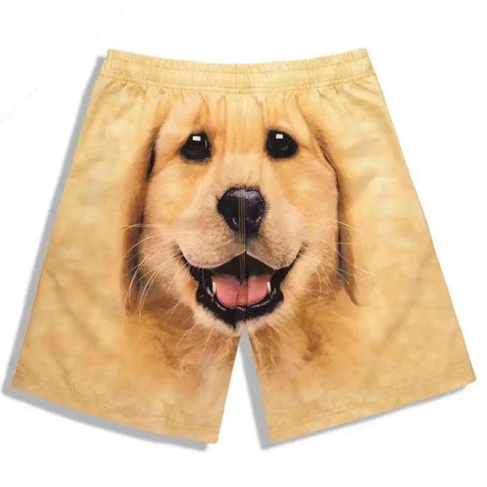 Fashion Funny Pets Dog Shorts Casual 3D Printed Men's Shorts Summer Cute Cute Animal Shorts Walking Home Sleepwear