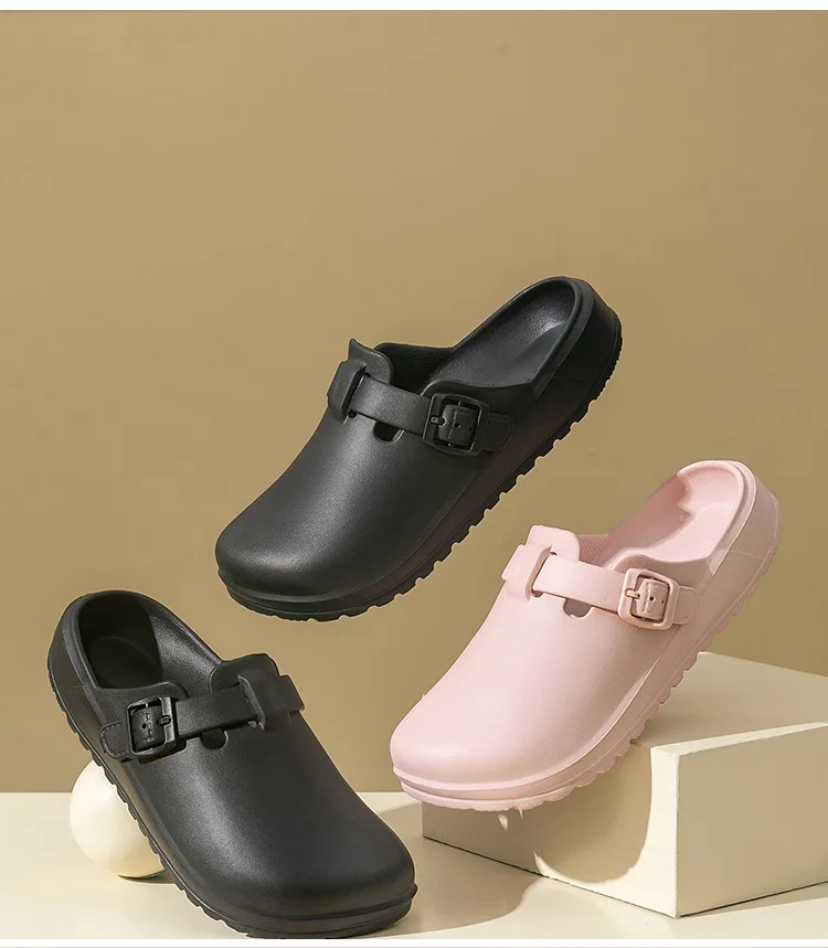 Litfun Fashion Clogs Slippers Anti-Slip Lab Waterproof Medical Slippers Women Men Working Slippers Shoes Nurses Soft Eva Slides