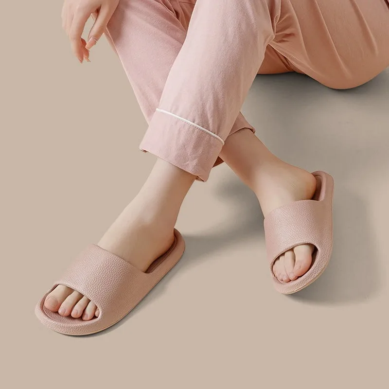 Cloud Sliders Women Men Non-Slip Bathroom Slippers Summer Soft Flip Flop Pillow Sliders Platform Pool Sliders Shower Shoes for I
