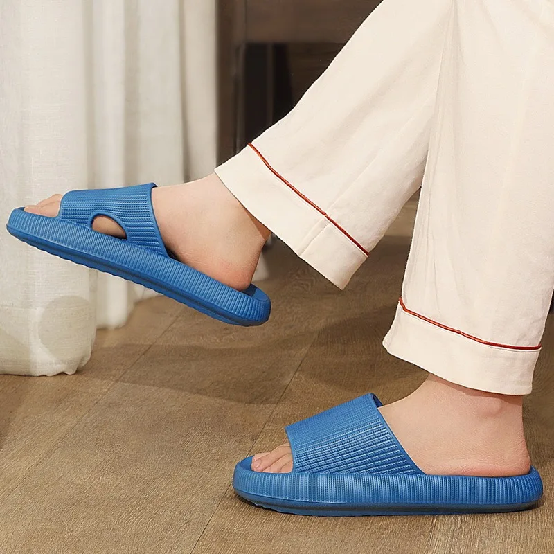 Cloud Sliders Women Men Non-Slip Bathroom Slippers Summer Soft Flip Flop Pillow Sliders Platform Pool Sliders Shower Shoes for I