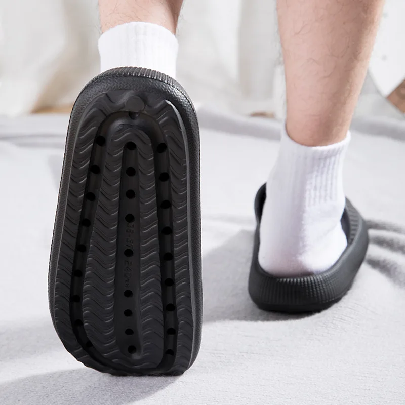 Cloud Sliders Women Men Non-Slip Bathroom Slippers Summer Soft Flip Flop Pillow Sliders Platform Pool Sliders Shower Shoes for I