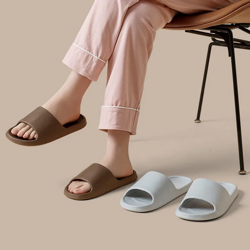 Cloud Sliders Women Men Non-Slip Bathroom Slippers Summer Soft Flip Flop Pillow Sliders Platform Pool Sliders Shower Shoes for I