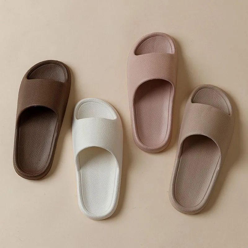 Cloud Sliders Women Men Non-Slip Bathroom Slippers Summer Soft Flip Flop Pillow Sliders Platform Pool Sliders Shower Shoes for I