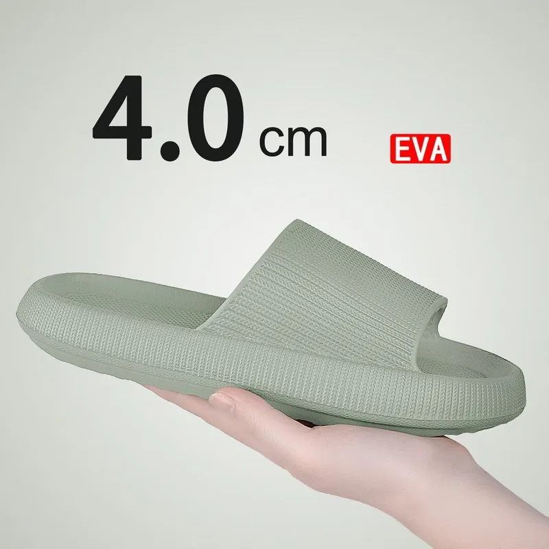 Cloud Sliders Women Men Non-Slip Bathroom Slippers Summer Soft Flip Flop Pillow Sliders Platform Pool Sliders Shower Shoes for I