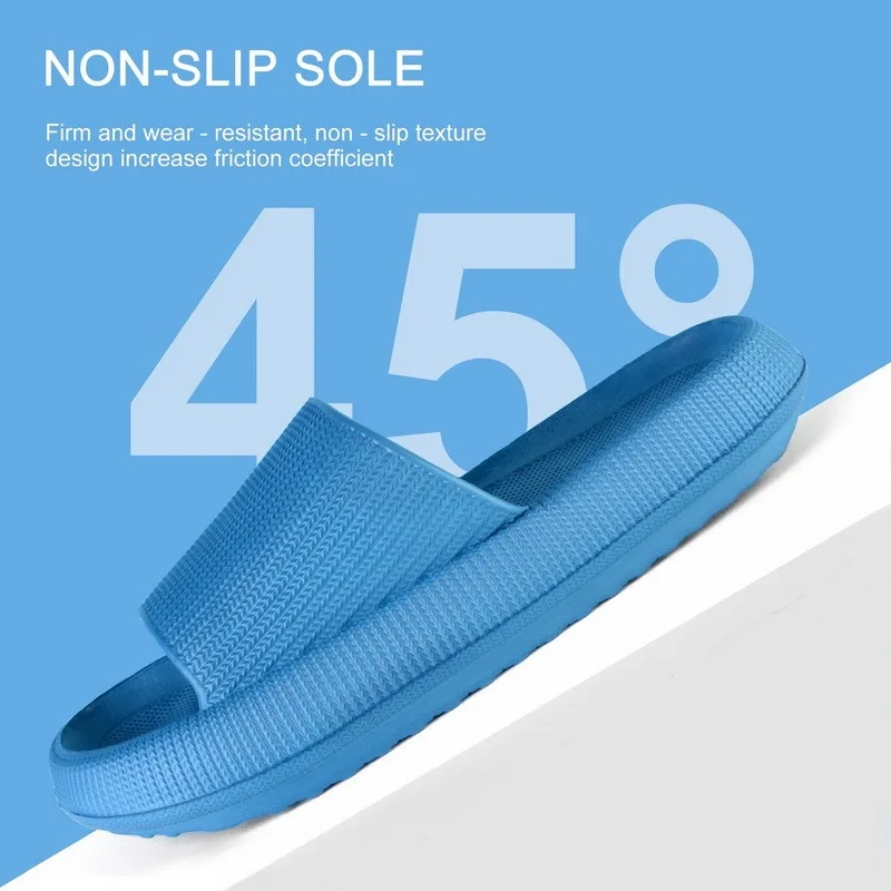 Cloud Sliders Women Men Non-Slip Bathroom Slippers Summer Soft Flip Flop Pillow Sliders Platform Pool Sliders Shower Shoes for I