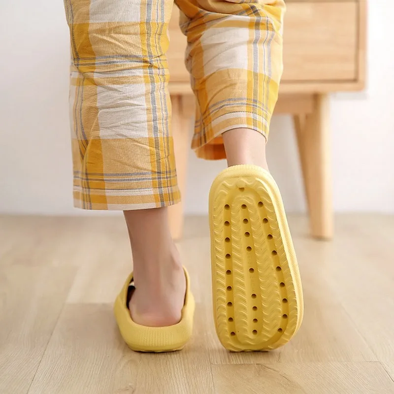 Cloud Sliders Women Men Non-Slip Bathroom Slippers Summer Soft Flip Flop Pillow Sliders Platform Pool Sliders Shower Shoes for I