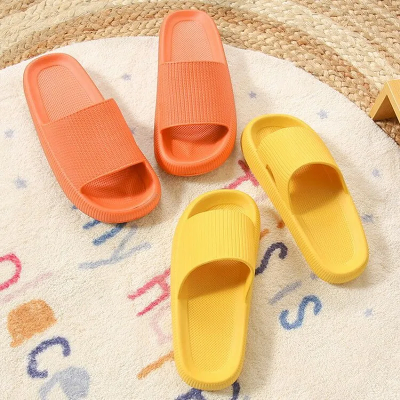 Cloud Sliders Women Men Non-Slip Bathroom Slippers Summer Soft Flip Flop Pillow Sliders Platform Pool Sliders Shower Shoes for I
