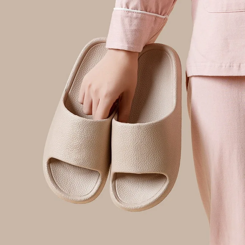 Cloud Sliders Women Men Non-Slip Bathroom Slippers Summer Soft Flip Flop Pillow Sliders Platform Pool Sliders Shower Shoes for I