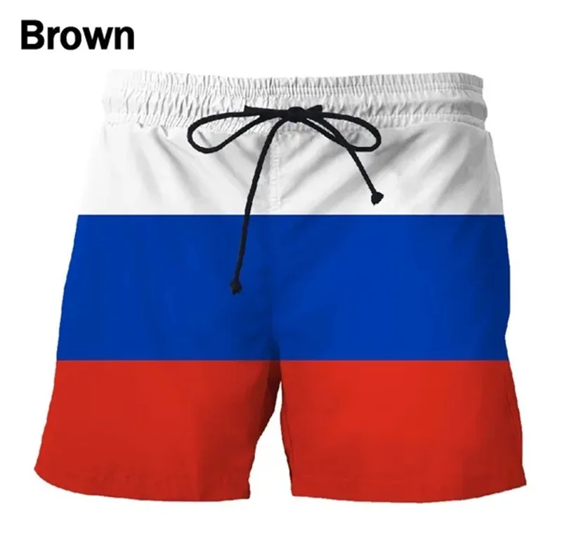 Germany USA UK Flag Beach Shorts Men 3D Printing Board Shorts Swimsuit homme 2024 Summer New Hawaii Swim Trunks Cool Ice Shorts