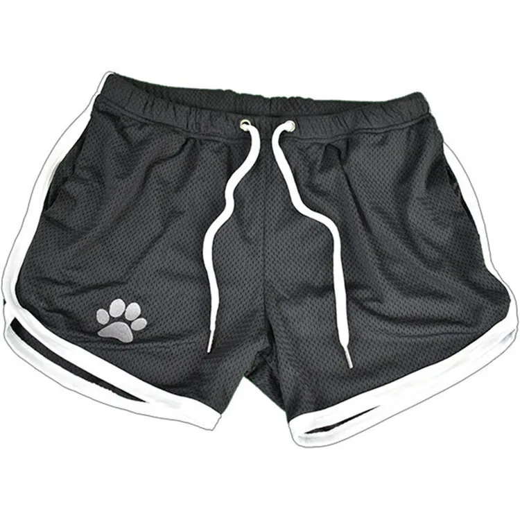 Beach Pants Summer Sports Men's Muscle Fitness Casual Mesh Breathable Pants Running Training Quick Dry Breathable Shorts