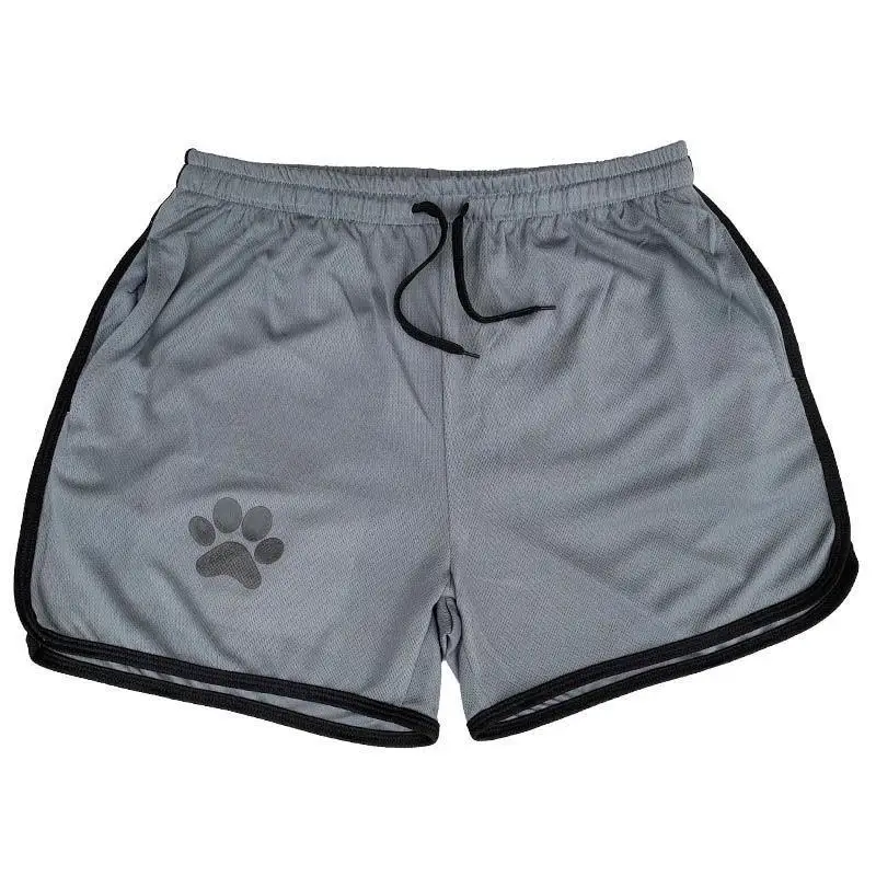 Beach Pants Summer Sports Men's Muscle Fitness Casual Mesh Breathable Pants Running Training Quick Dry Breathable Shorts