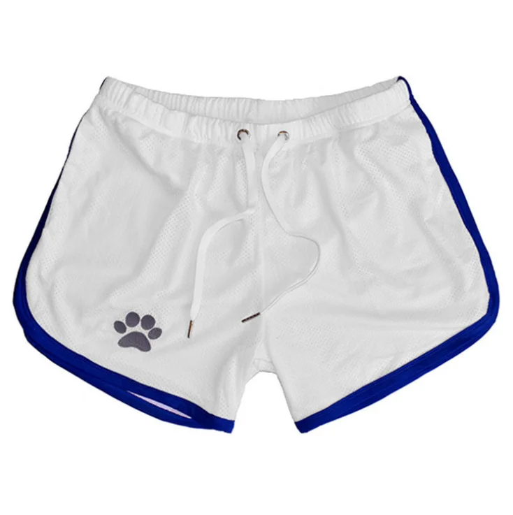 Beach Pants Summer Sports Men's Muscle Fitness Casual Mesh Breathable Pants Running Training Quick Dry Breathable Shorts