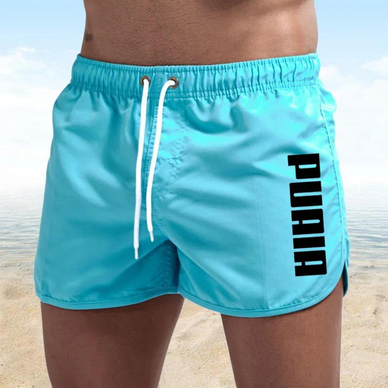 New Summer Hot Swimmers, Gym Running Shorts, Men's Beach Wear, Luxury Beach Shorts, Quick Drying
