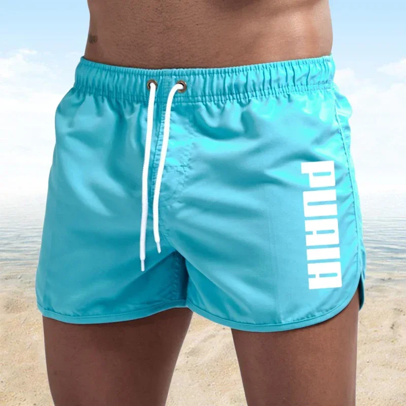 New Summer Hot Swimmers, Gym Running Shorts, Men's Beach Wear, Luxury Beach Shorts, Quick Drying