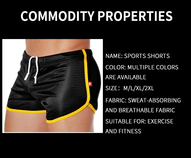 Casual Shorts Men's Beach Short Summer Quick Dry Loose Male Comfortable Sweatpants Vacation Sport Pants Solid Color Male Clothes
