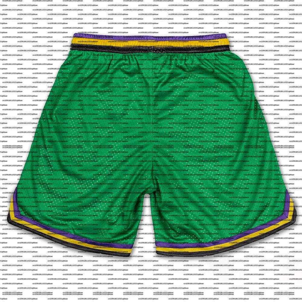 Mighty Ducks Hockey Retro Mesh Shorts Kid/Adult Sports Basketball Shorts Oversized Breathable Quick Drying Men's Casual Shorts