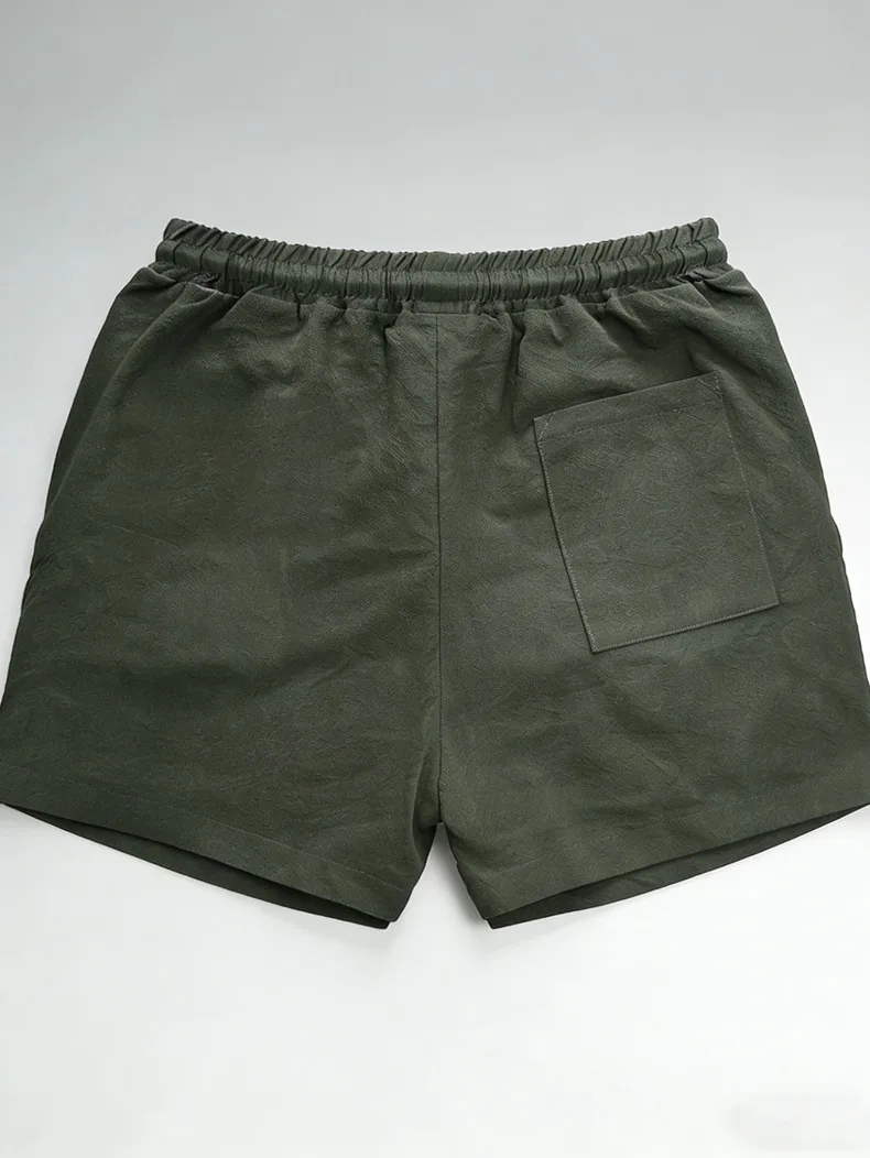 FGKKS Men Shorts Fashion New Basic Beach Solid Color Board Shorts Male Bermuda Casual Pure Cotton Comfortable