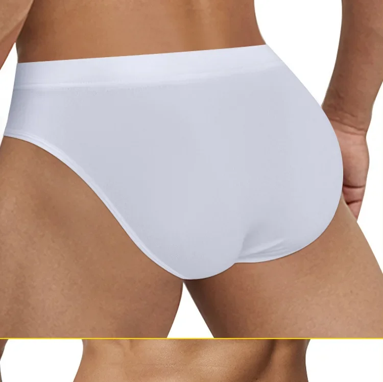 Solid color men's underwear soft men's low waist sports thong fitness pants DP903