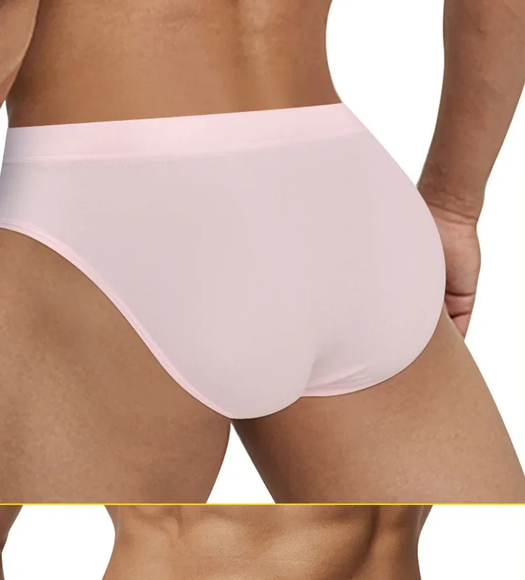 Solid color men's underwear soft men's low waist sports thong fitness pants DP903
