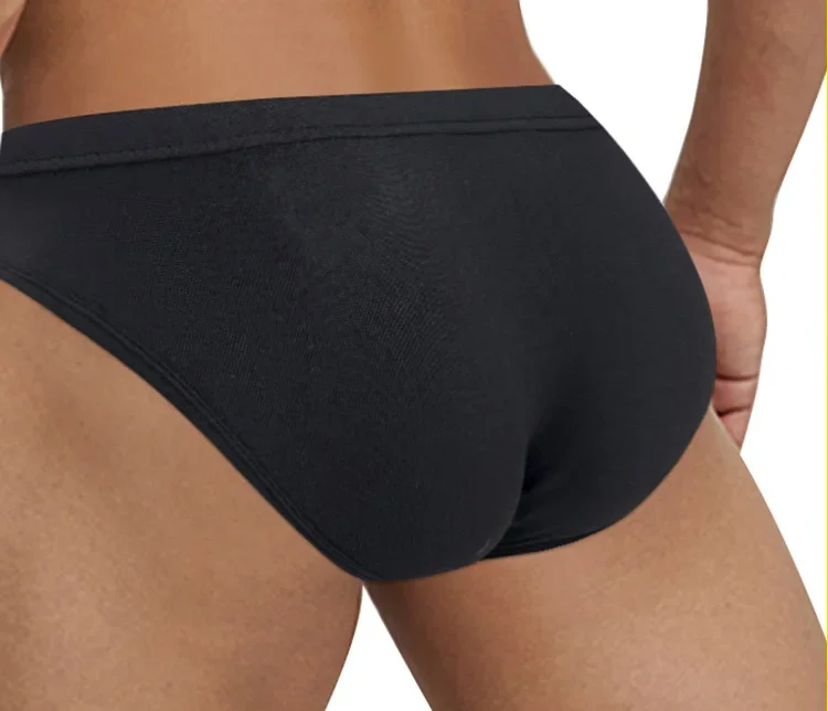 Solid color men's underwear soft men's low waist sports thong fitness pants DP903