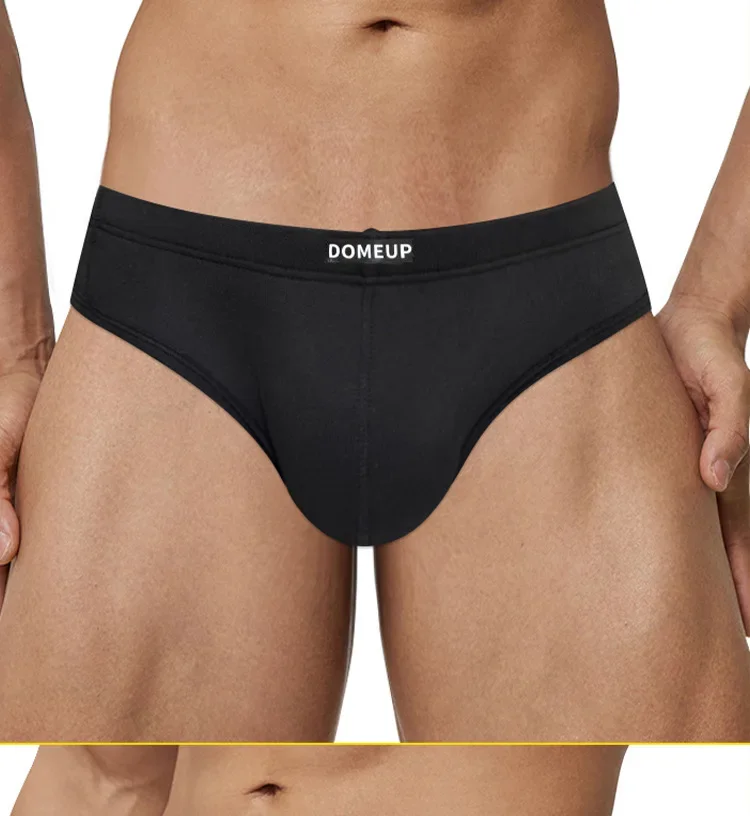 Solid color men's underwear soft men's low waist sports thong fitness pants DP903