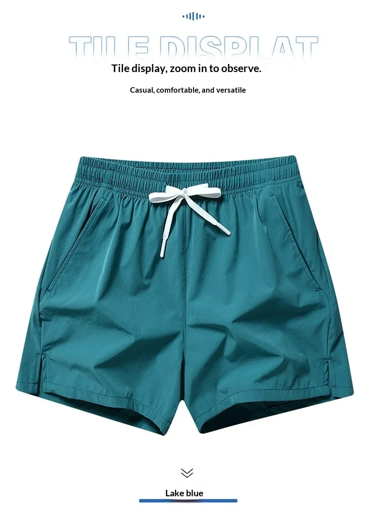 Summer Men's Beach Shorts Outdoor Running Fitness Lightweight Breathable Quick-Drying Shorts Men Hiking Stretch Athletic Shorts