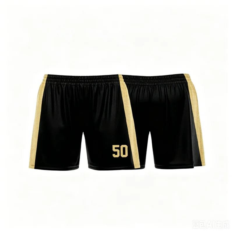 This Is A Customized Beige And Black Beach Shorts Summer Fashion Breathable Short Pants