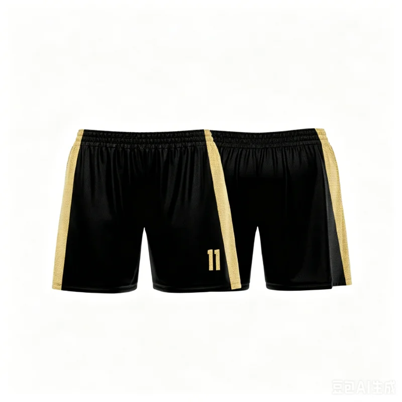 This Is A Customized Beige And Black Beach Shorts Summer Fashion Breathable Short Pants