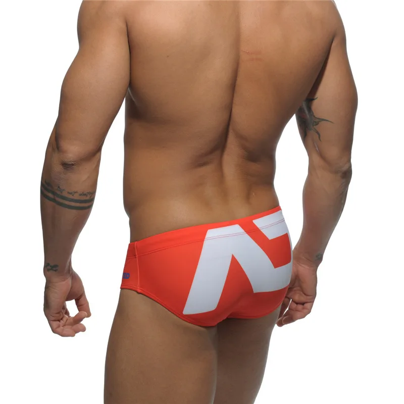 2025 Spot Men's Swimsuit Triangle Cup Swimsuit Low Waist Swimsuit Ultra Fine Nylon Printed Shorts ADS045