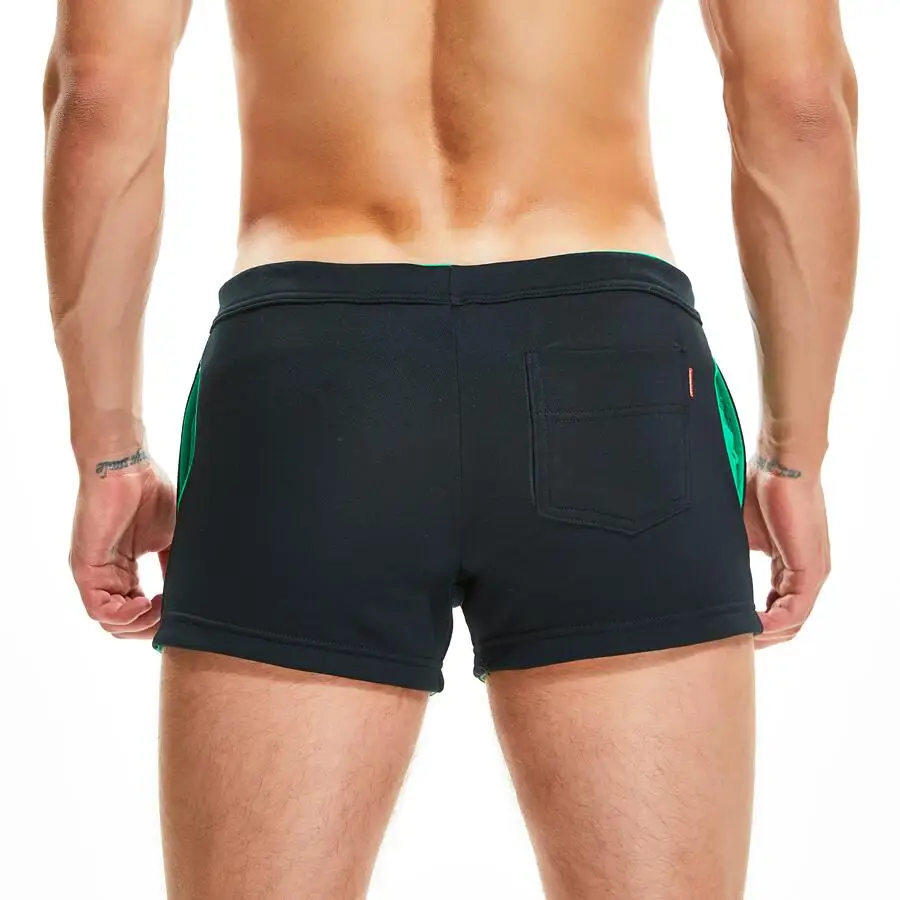 SEOBEAN-COLOURWAY CONTRAST SHORTS for Men, Casual Shorts, 100% Cotton, Breathing Jogging, Athletic, Gym
