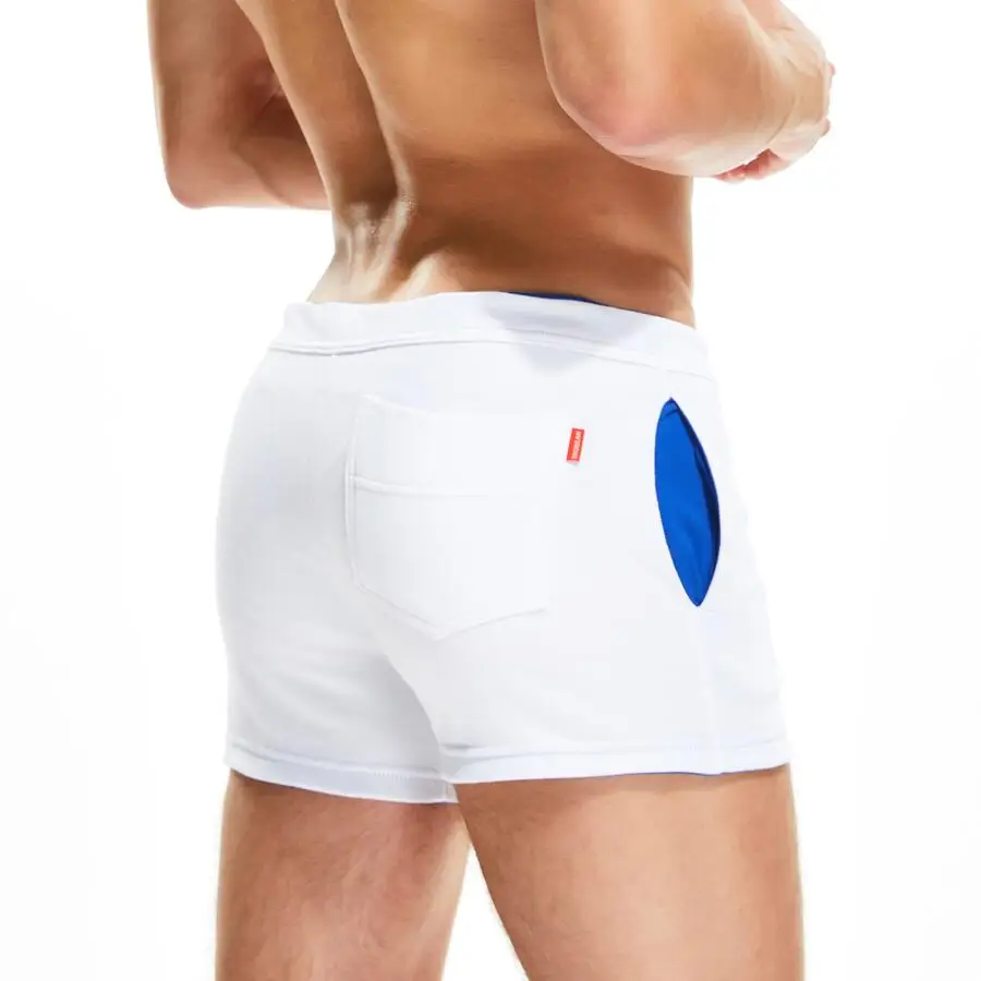 SEOBEAN-COLOURWAY CONTRAST SHORTS for Men, Casual Shorts, 100% Cotton, Breathing Jogging, Athletic, Gym