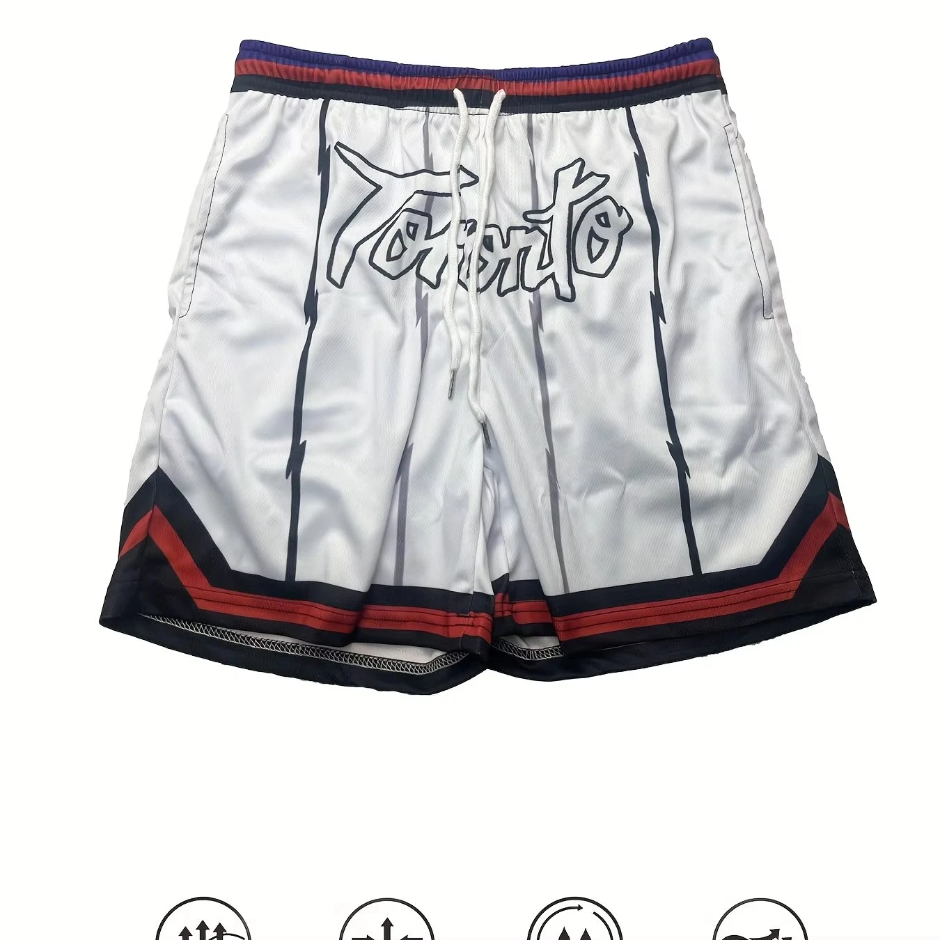 2026 Toronto Raptors Retro City Edition Away Basketball Shorts Men's Quick Drying Shorts Are Suitable Fo Y2K