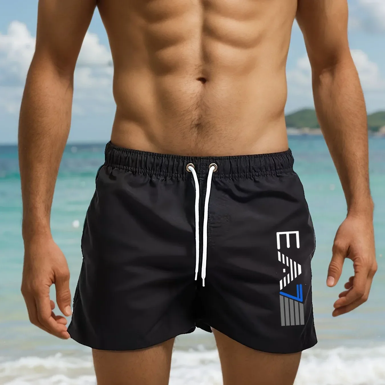 New Summer Fashion Printed Lightweight, Loose and Breathable Beach Shorts for Sports and Fitness