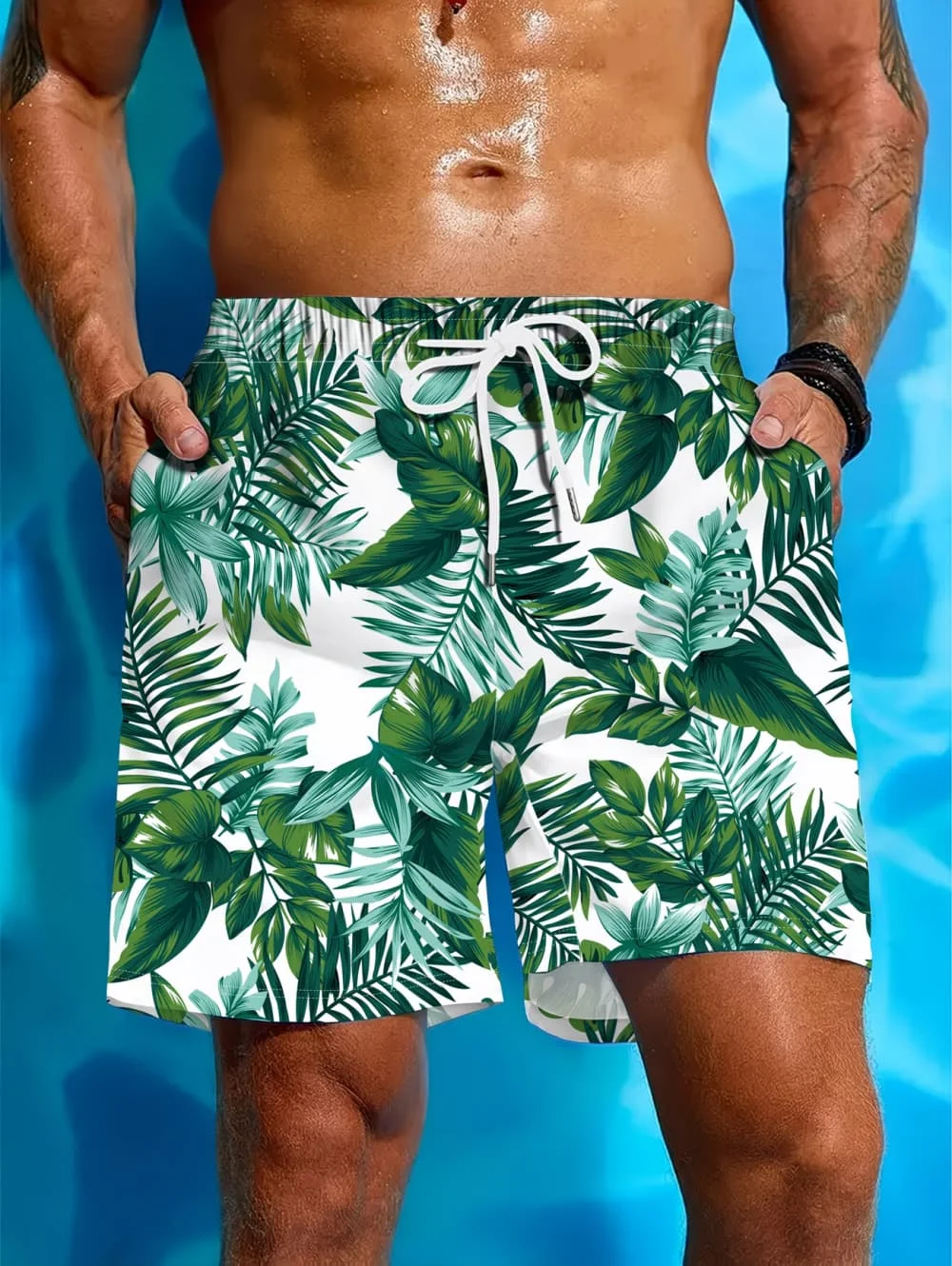 Summer Men's Beach Vacation Hawaiian Style 3D Printed Shorts Street Fashion Y2K Shorts Breathable Loose Fit Fitness Swim Trunks