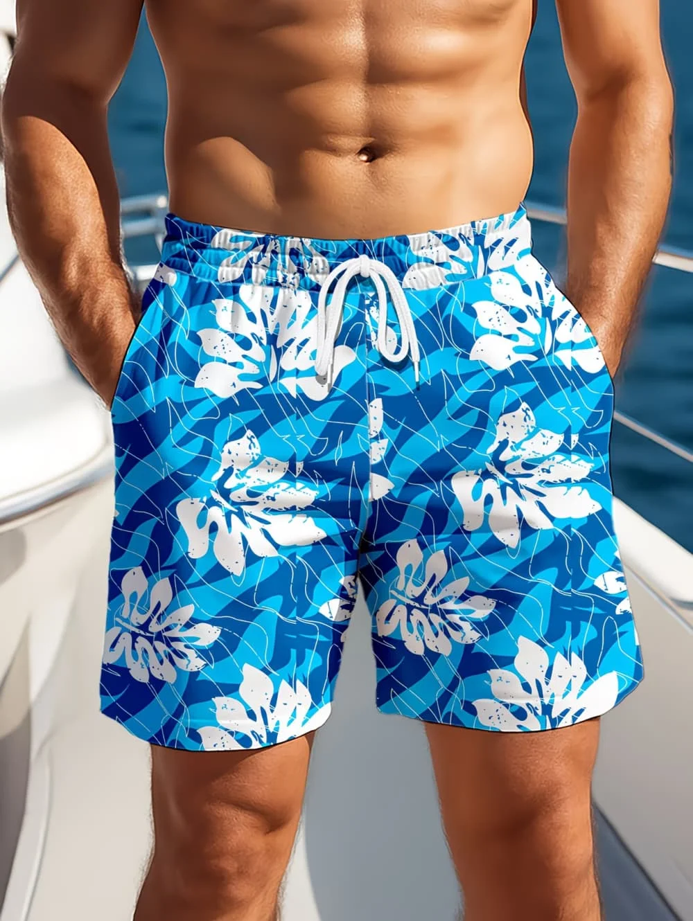 Summer Men's Beach Vacation Hawaiian Style 3D Printed Shorts Street Fashion Y2K Shorts Breathable Loose Fit Fitness Swim Trunks