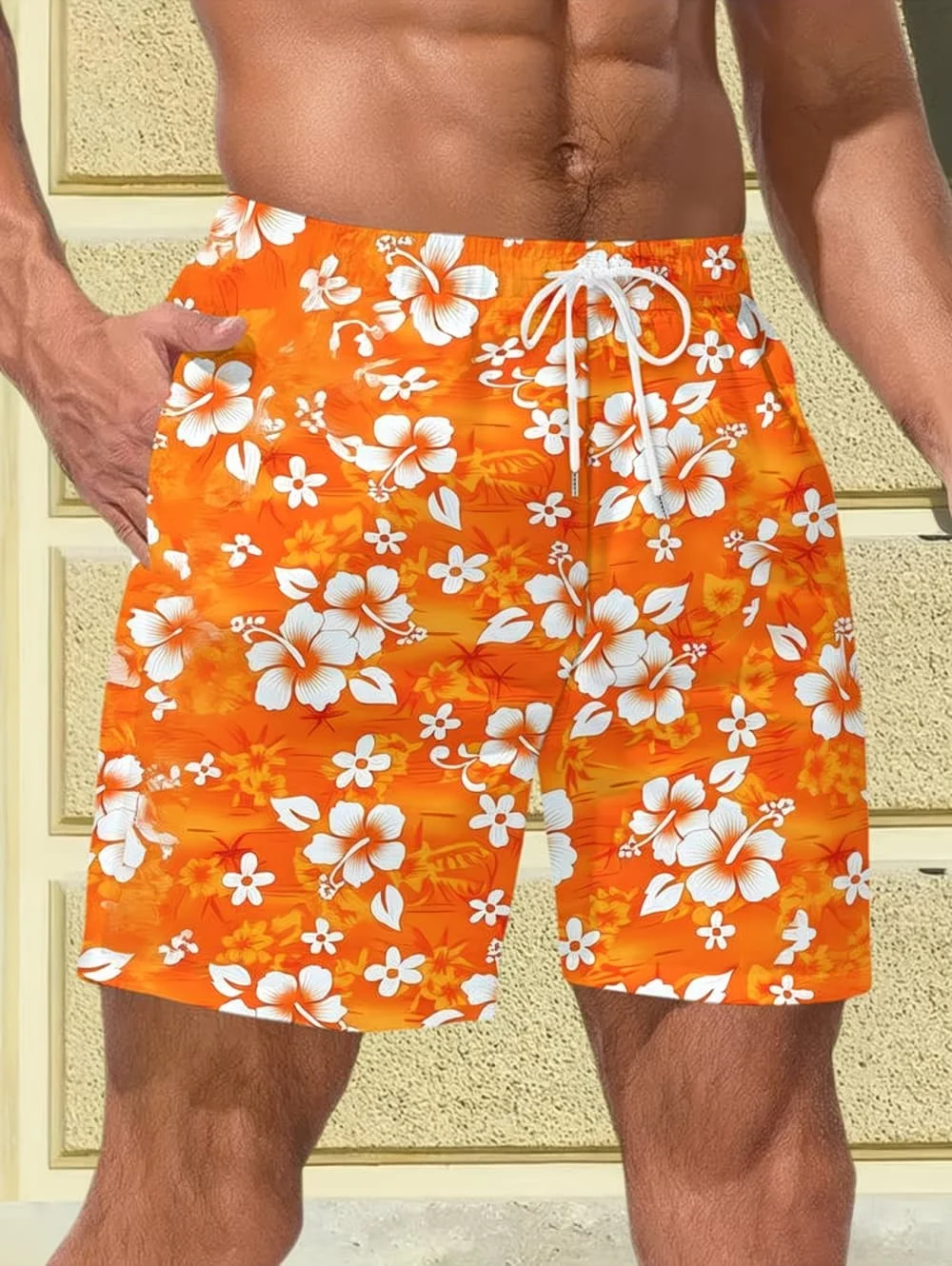 Summer Men's Beach Vacation Hawaiian Style 3D Printed Shorts Street Fashion Y2K Shorts Breathable Loose Fit Fitness Swim Trunks
