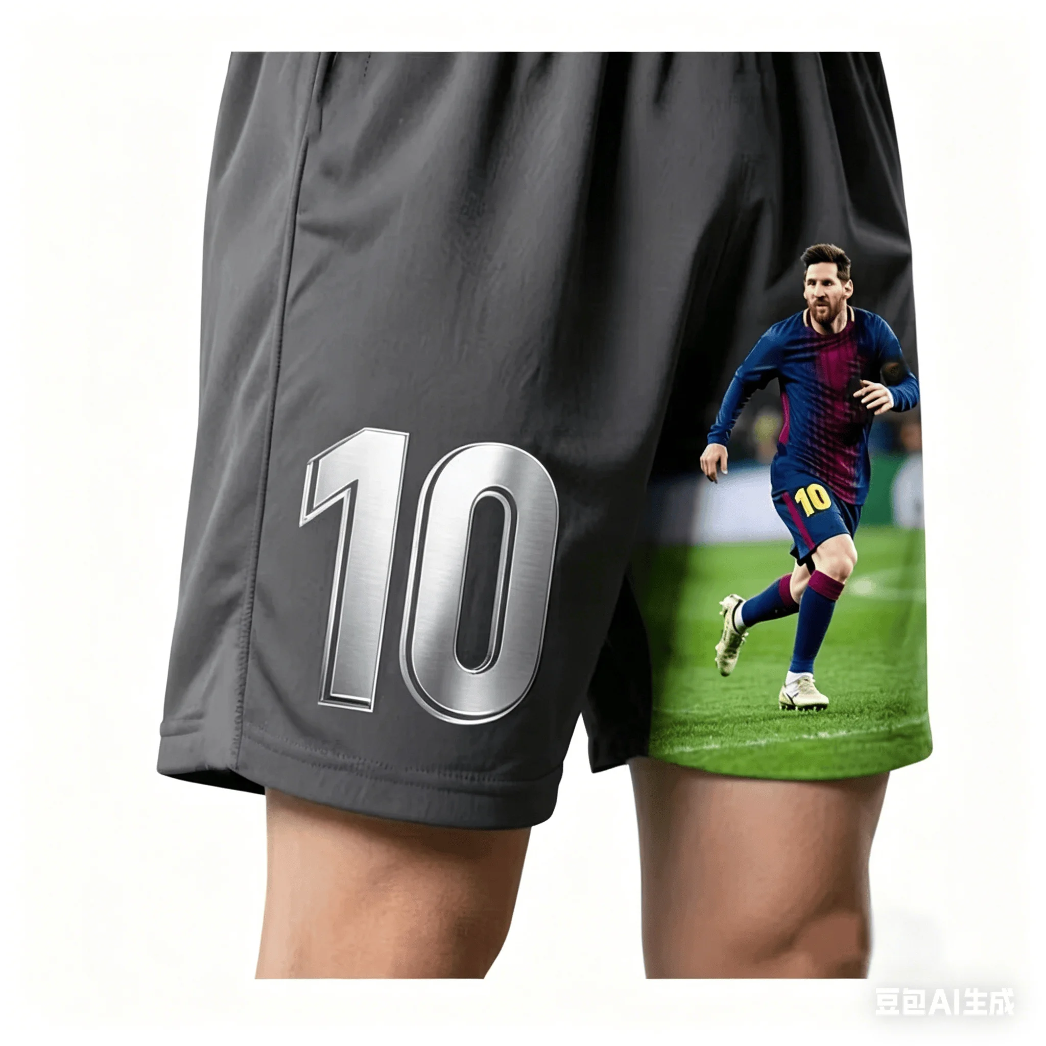 Adult and Children's Messi Quick-dry 3D Printed Soccer Fan Beach Holiday Sports Casual Pants, Fans Ecstatic