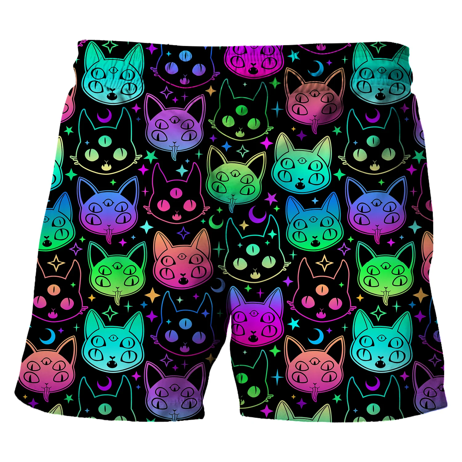 Men's Fashion Skull Man Pattern Digital 3D Printing Men's Casual Drawstring Shorts with Pockets Suitable for Summer Leisure