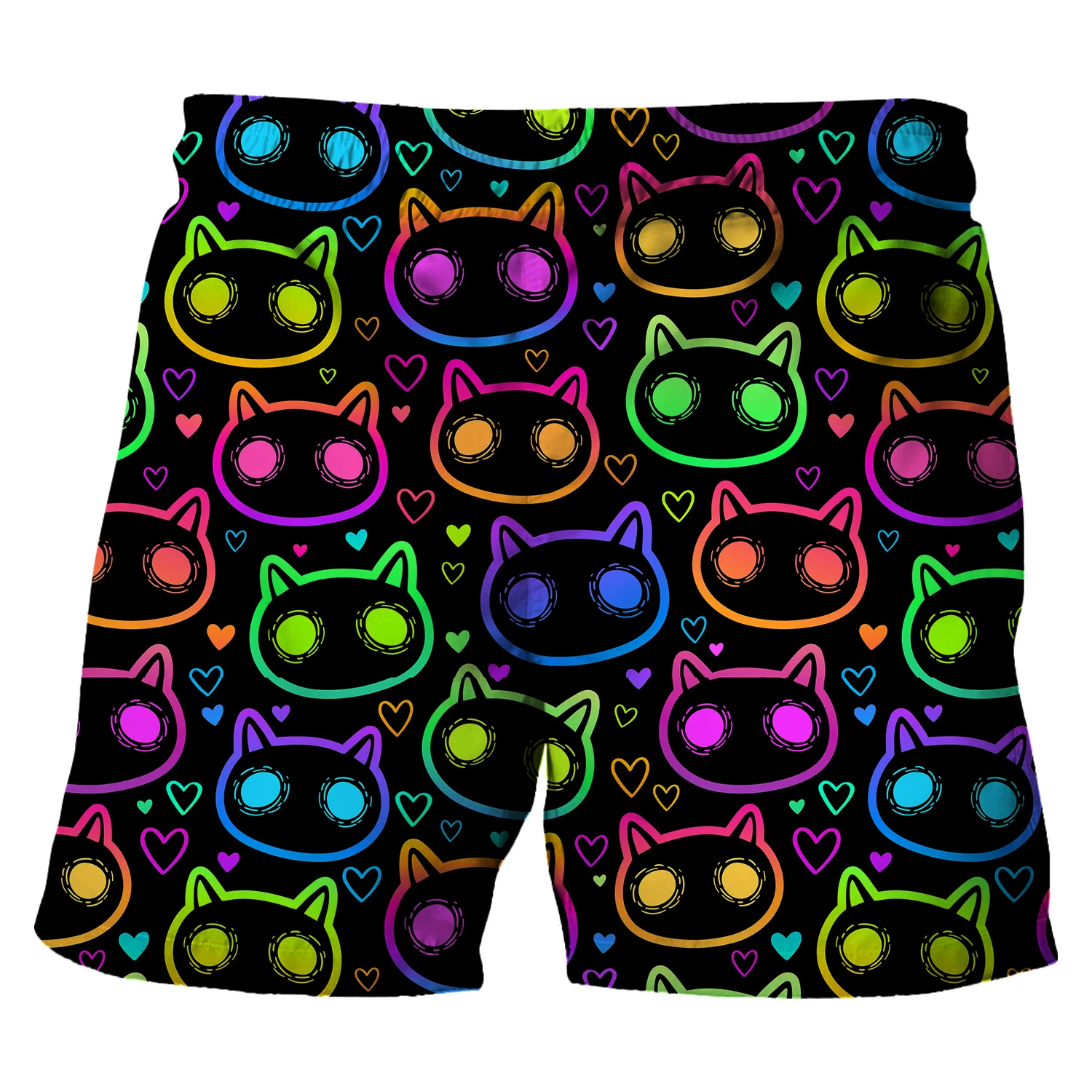 Men's Fashion Skull Man Pattern Digital 3D Printing Men's Casual Drawstring Shorts with Pockets Suitable for Summer Leisure