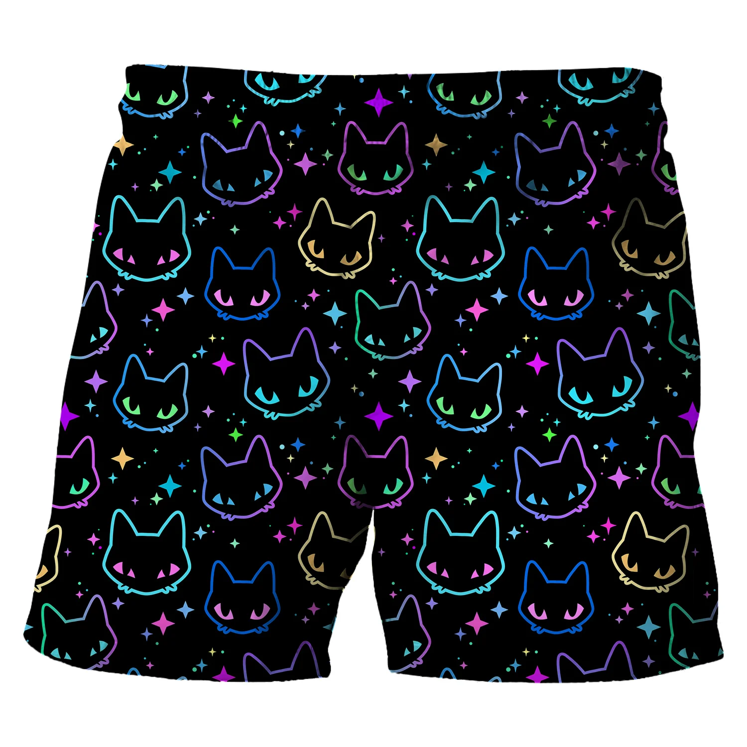 Men's Fashion Skull Man Pattern Digital 3D Printing Men's Casual Drawstring Shorts with Pockets Suitable for Summer Leisure