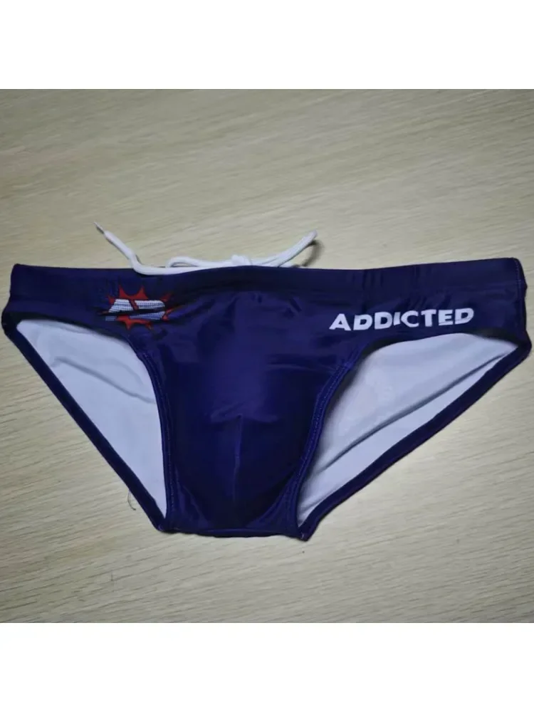 New men's swimming trunks printed low-rise European and American cup triangle beach hot spring BS425