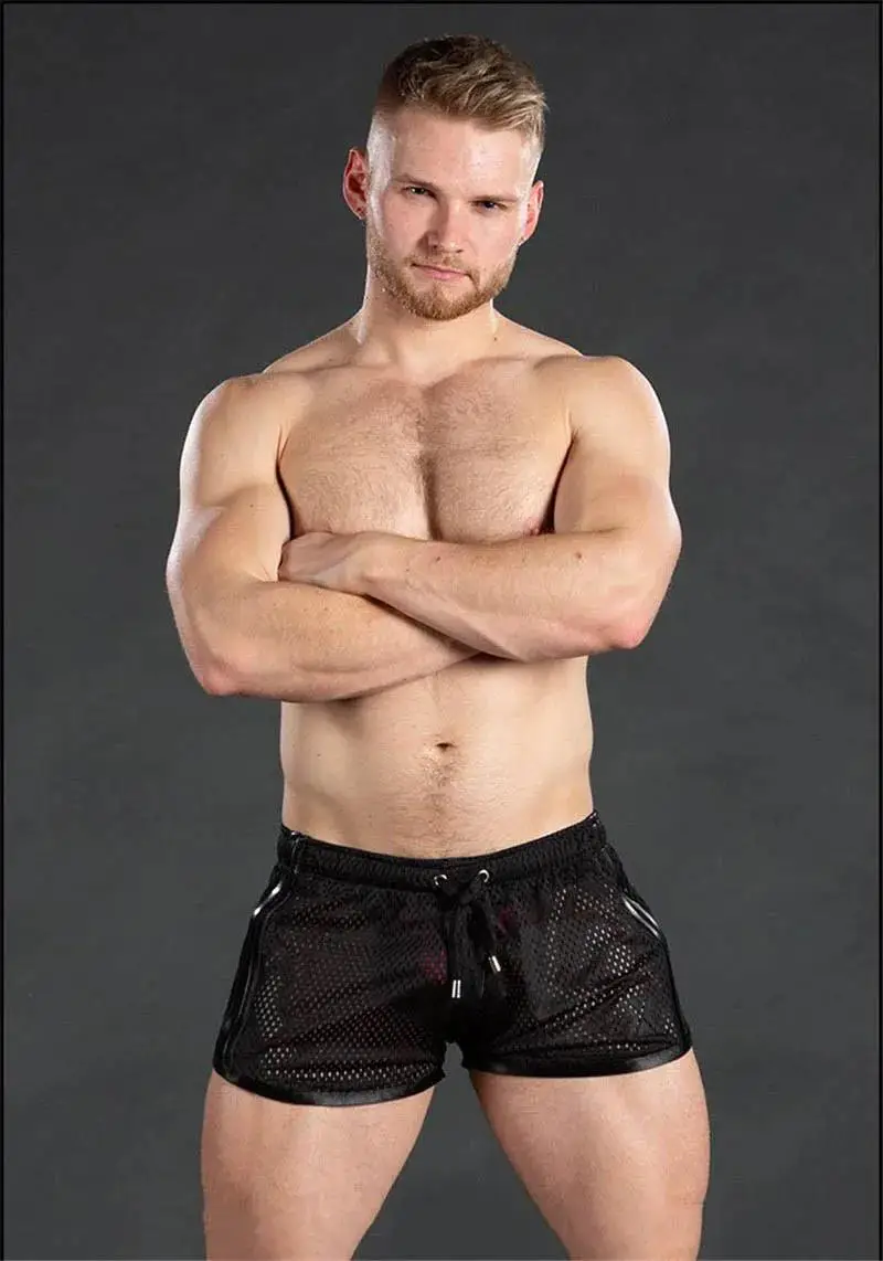 2026 New Gym Mens Summer Running Shorts Quick Dry grid Workout Short Pants GYM Wear Men Training Beach Breathable sports Shorts