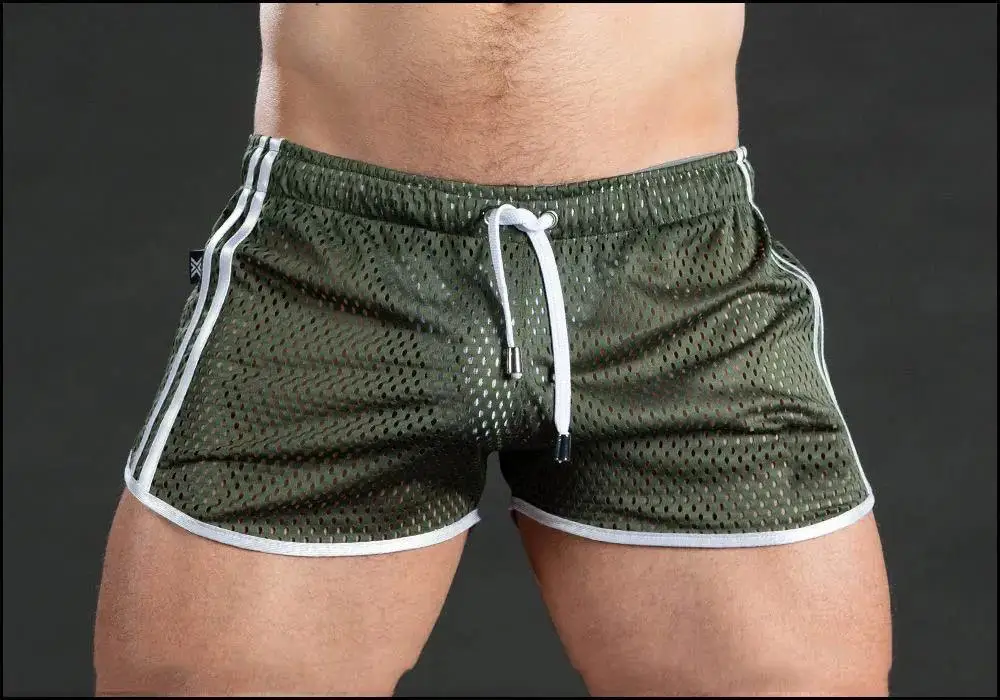 2026 New Gym Mens Summer Running Shorts Quick Dry grid Workout Short Pants GYM Wear Men Training Beach Breathable sports Shorts