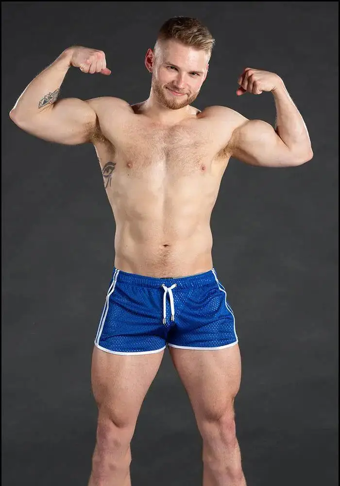 2026 New Gym Mens Summer Running Shorts Quick Dry grid Workout Short Pants GYM Wear Men Training Beach Breathable sports Shorts