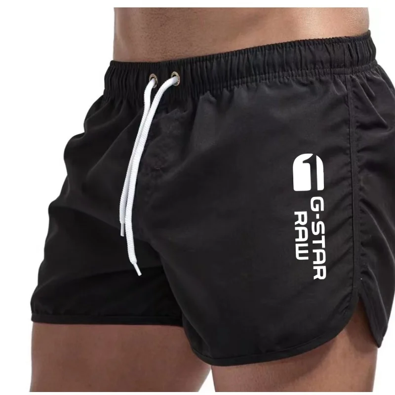 Summer Shorts Men Fast Drying Swim Breathable Net Surf Beach Pants Men'S Fitness Elastic Waist