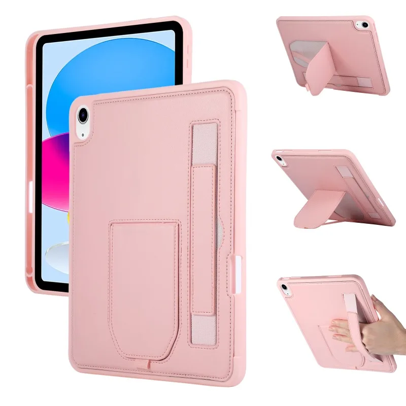 Luxury Leather Case For iPad A16 11th 10th Pro 11 12.9 Air 4 5 6 13 MINI 6 7 10.2 7th 8th 9th 9.7 5th 6th Wrist Band Stand Cover
