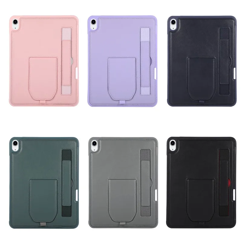 Luxury Leather Case For iPad A16 11th 10th Pro 11 12.9 Air 4 5 6 13 MINI 6 7 10.2 7th 8th 9th 9.7 5th 6th Wrist Band Stand Cover