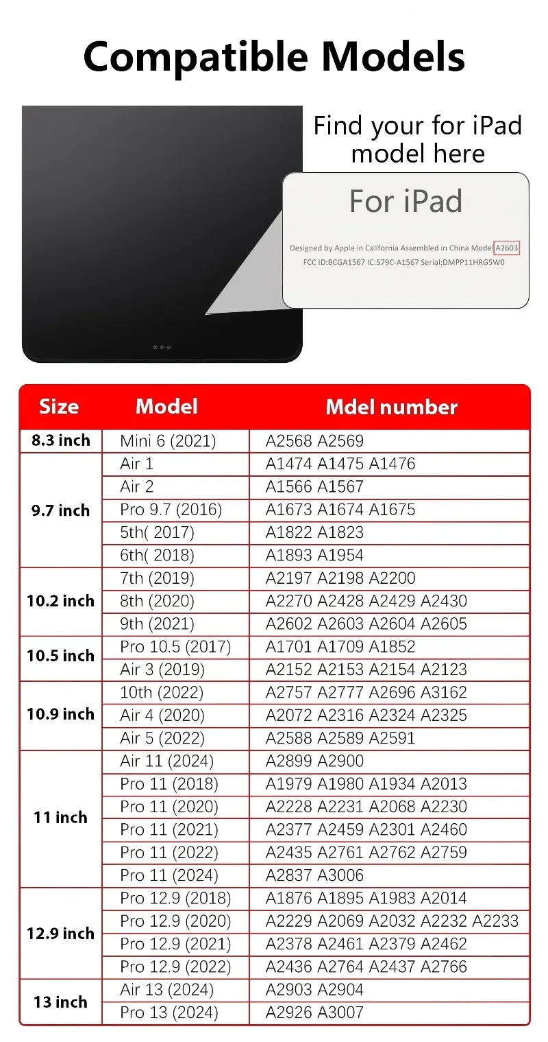 Luxury Leather Case For iPad A16 11th 10th Pro 11 12.9 Air 4 5 6 13 MINI 6 7 10.2 7th 8th 9th 9.7 5th 6th Wrist Band Stand Cover