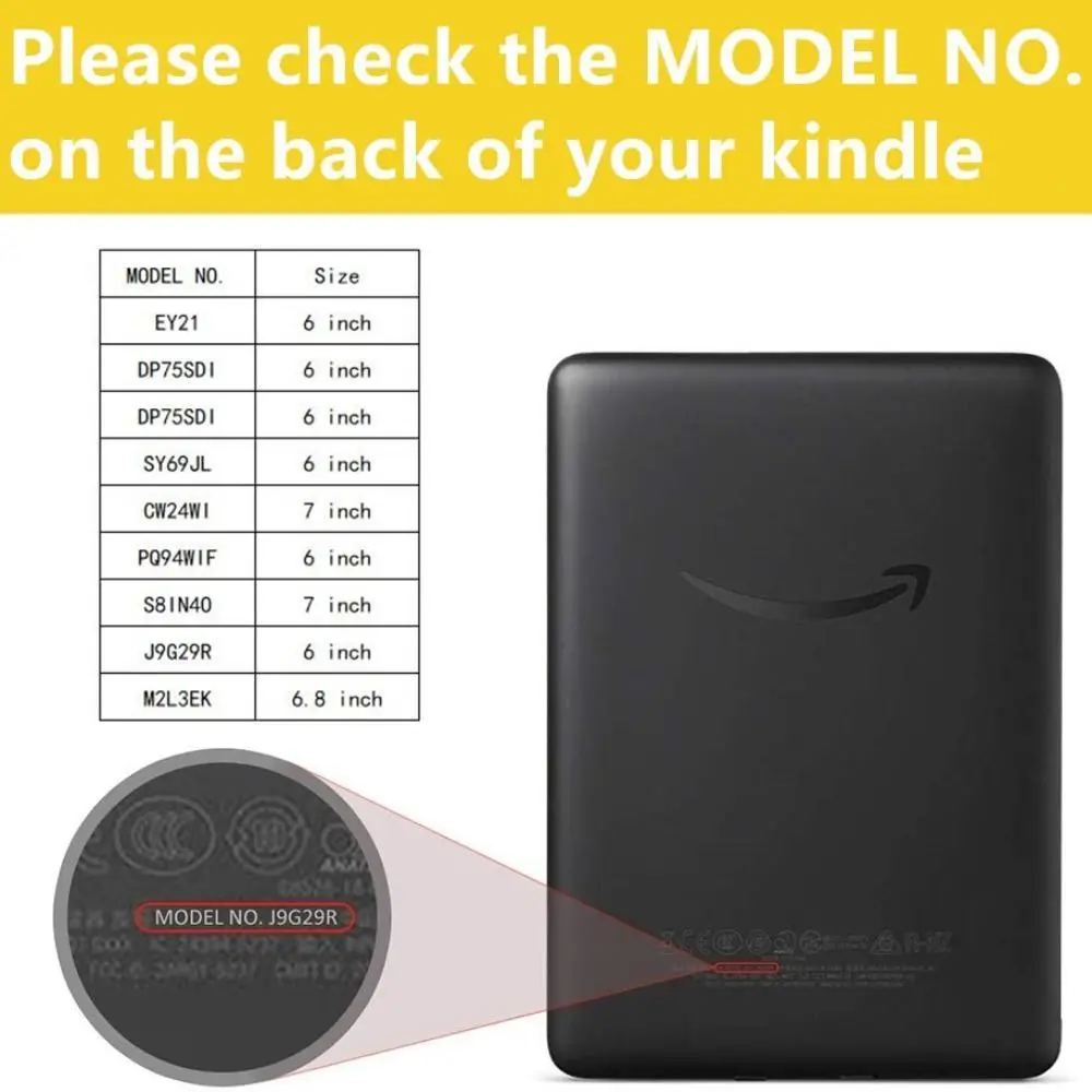 Portable E-Reader Sleeve For Kindle 6.8" Protective Case Insert Pouch 11th Generation 6" Paperwhite Carrying Bag Shockproof