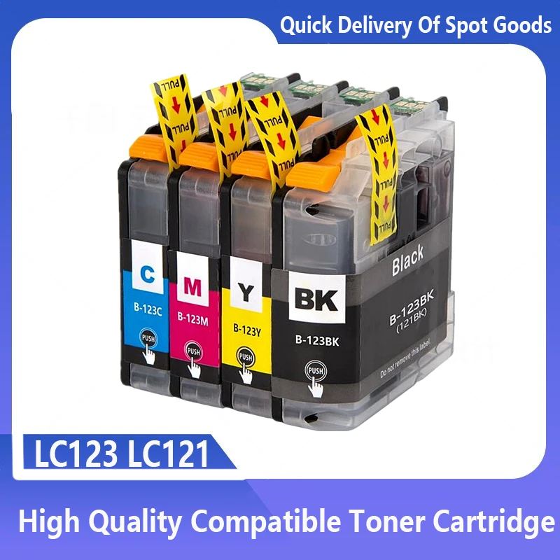LC123 LC-123 LC 123 XL LC123XL Ink Inkjet Cartridges For Brother MFC J4410DW J4510DW J4610DW J4710DW J470DW J6920DW